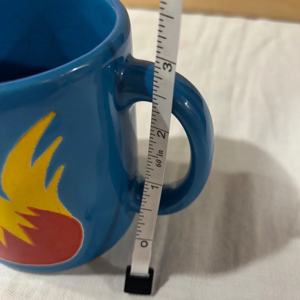 VTG Waechtersbach West Germany Rooster Mug Blue Red Yellow Ceramic Coffee Cup - Picture 10 of 12